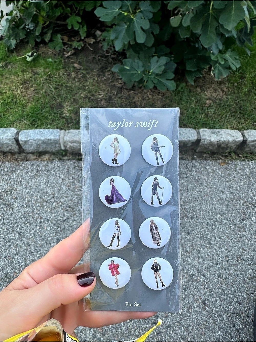 Official Taylor Swift TS Eras Button Pin Set 8-Pin Multicolor